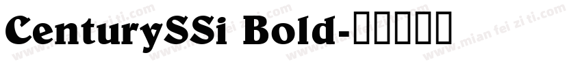 CenturySSi Bold字体转换